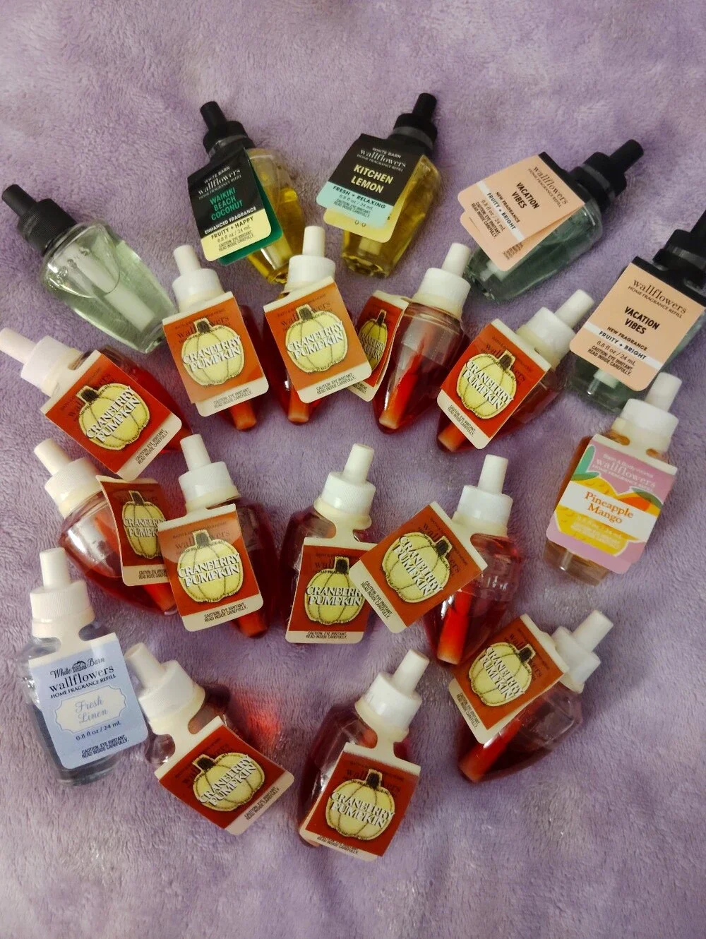 19PC All New/Rare HTF Bath & Body Works Wallflower Refill Bundle Assorted Scents